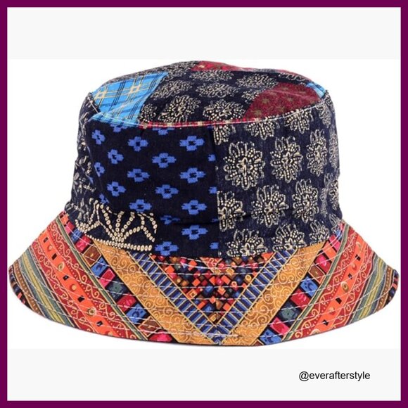 Reversible Packable Bucket Hat Lightweight Cotton Outdoor Sun Protection main image 4